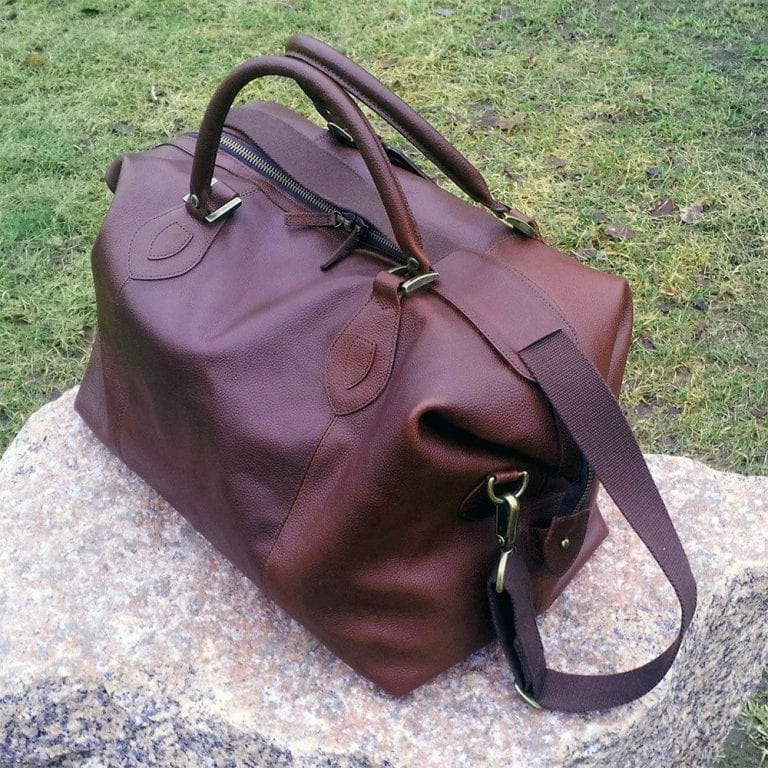 Nahkainen Barbour-viikonloppulaukku