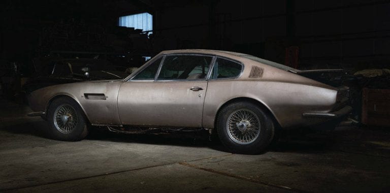 Harvinainen Aston Martin DBS löytyi ladosta 30 vuoden jälkeen