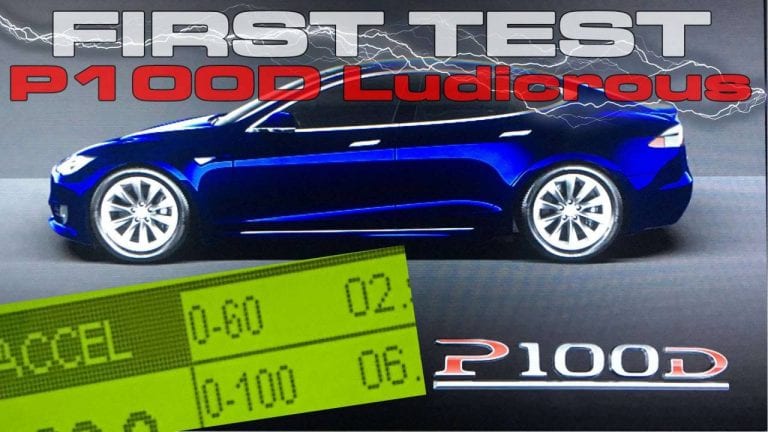 Tesla Model P100D:n ensitesti  – suorituskyky on todella kova
