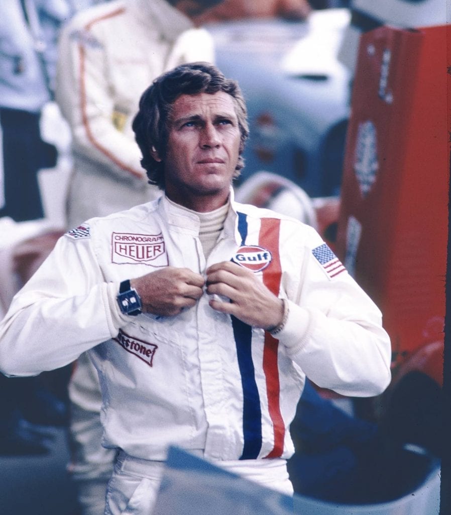 Steve McQueen Monaco ranteessa Le Mans -elokuvassa. Kuva: TAG Heuer