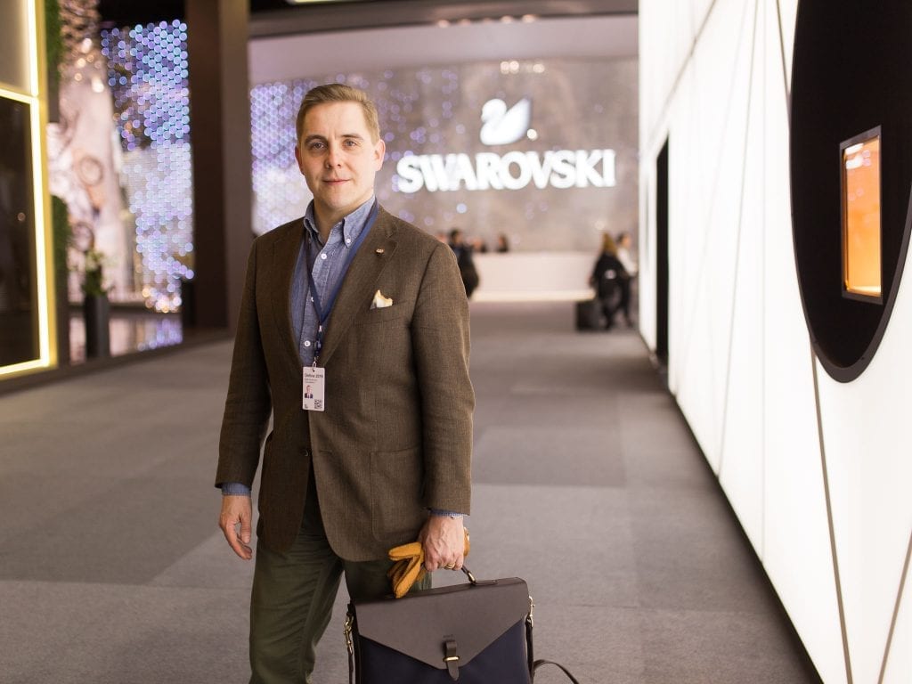 Mismo M/S Bureau toimi luottolaukkuna Baselworldin kellomessuilla.