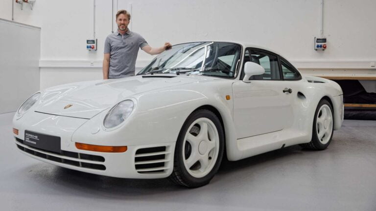 Entisen F1-kuskin Porsche 959:llä ei ollut juuri ajettu – tehdas entisöi autoa yli kolme vuotta