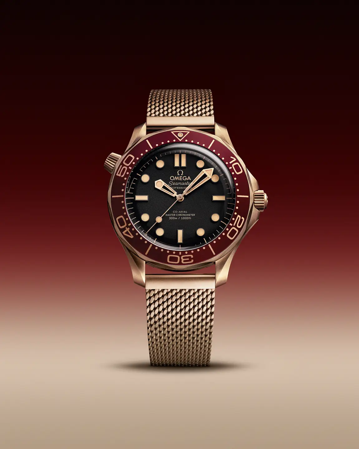 Omega Rvb Omega Seamaster Diver 300M Bronze Gold and Burgundy – Ikonisen ...