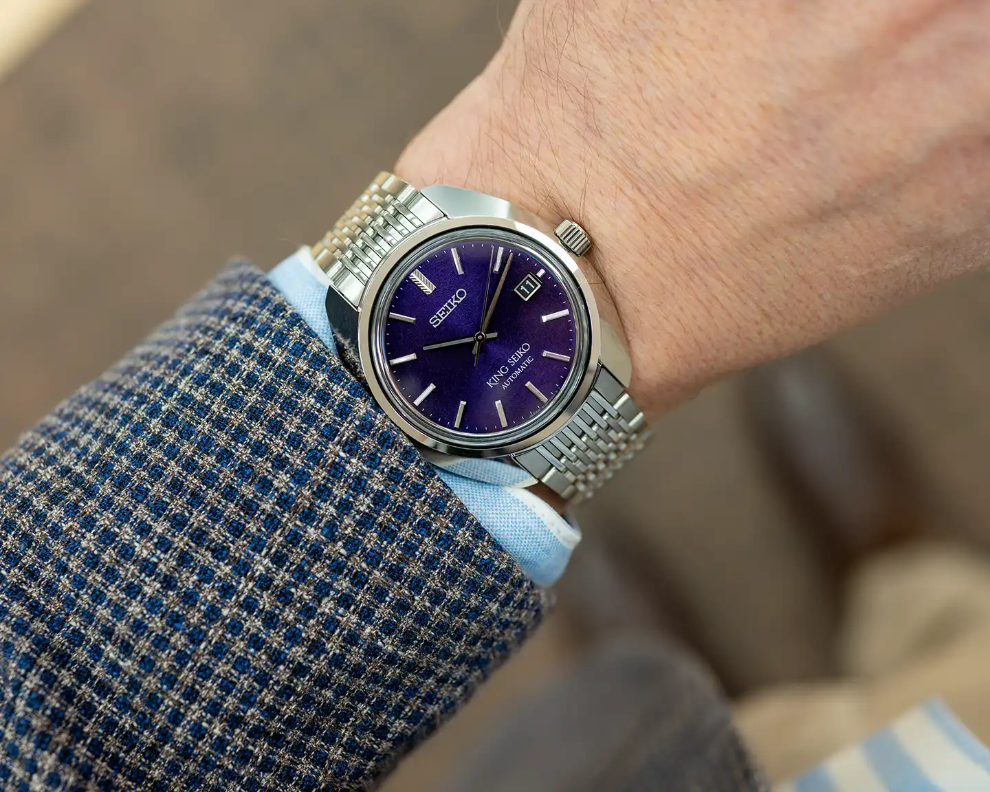 King Seiko Edo Purple ranteessa