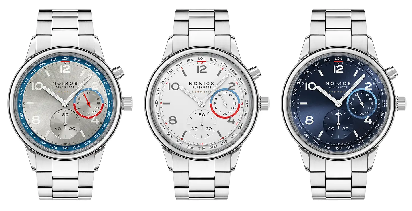 Club Sport neomatik Worldtimer -perusmallisto vuonna 2026 Watches and Wonders -messujen jälkeen.