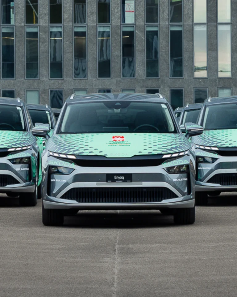 Škoda juhlii pitkää yhteistyötä MM-kisojen virallisena pääyhteistyökumppanina ja esittelee uuden sähköauton