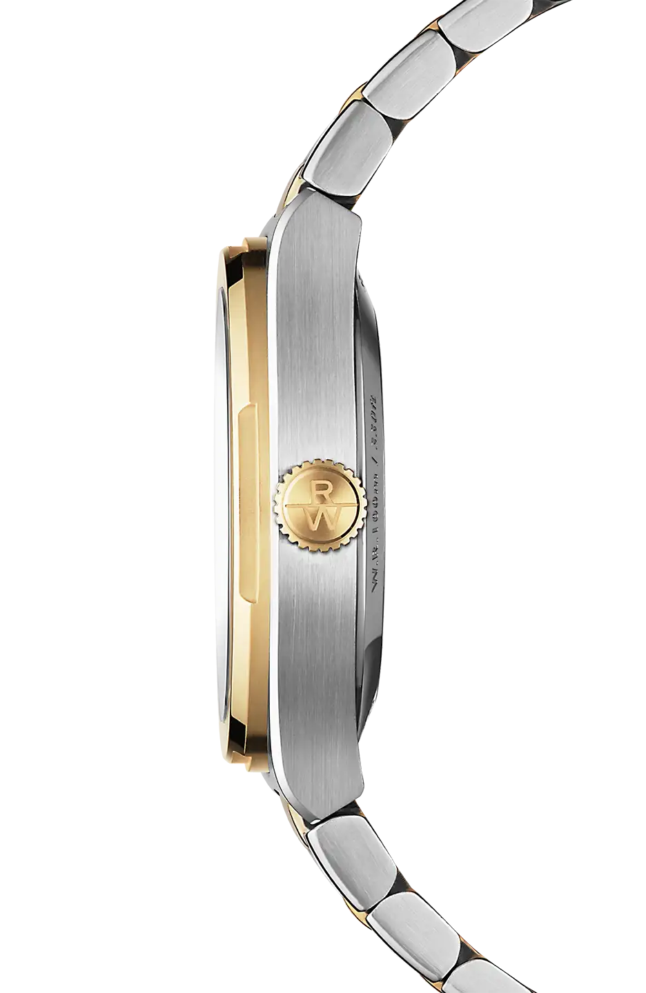 Raymond Weil A.R.T. -kellon sivuprofiili.