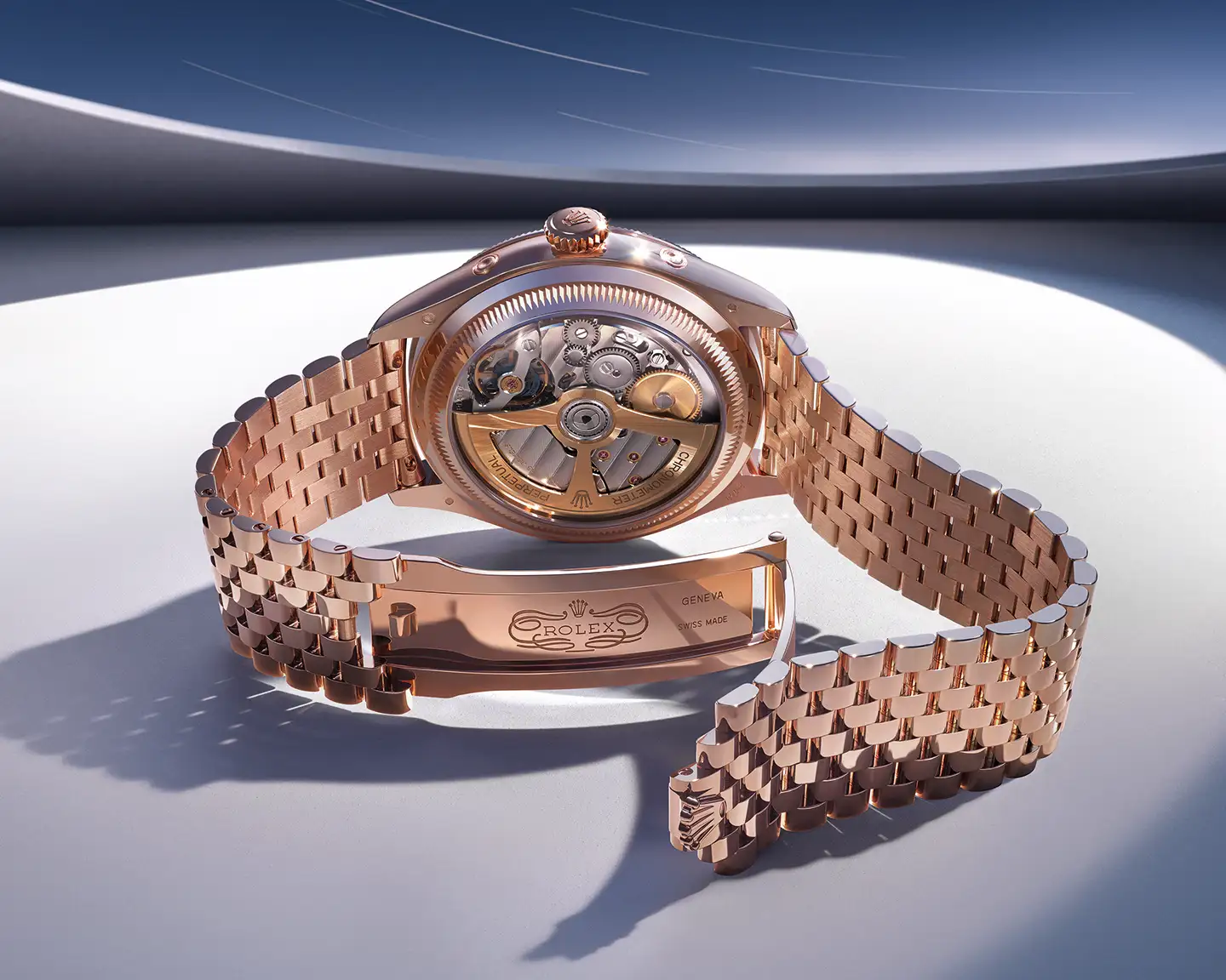 Rolex Perpetual Padellone täyskultaisena.