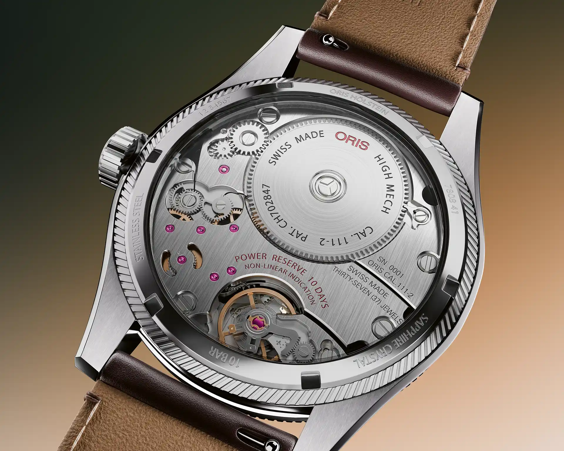 Oris ProPilot Calibre 111 -koneistonäkymä.